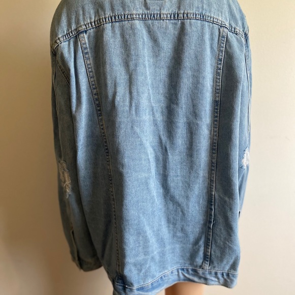 One5One Pearled Denim Light Blue Jacket EUC - Picture 8 of 15